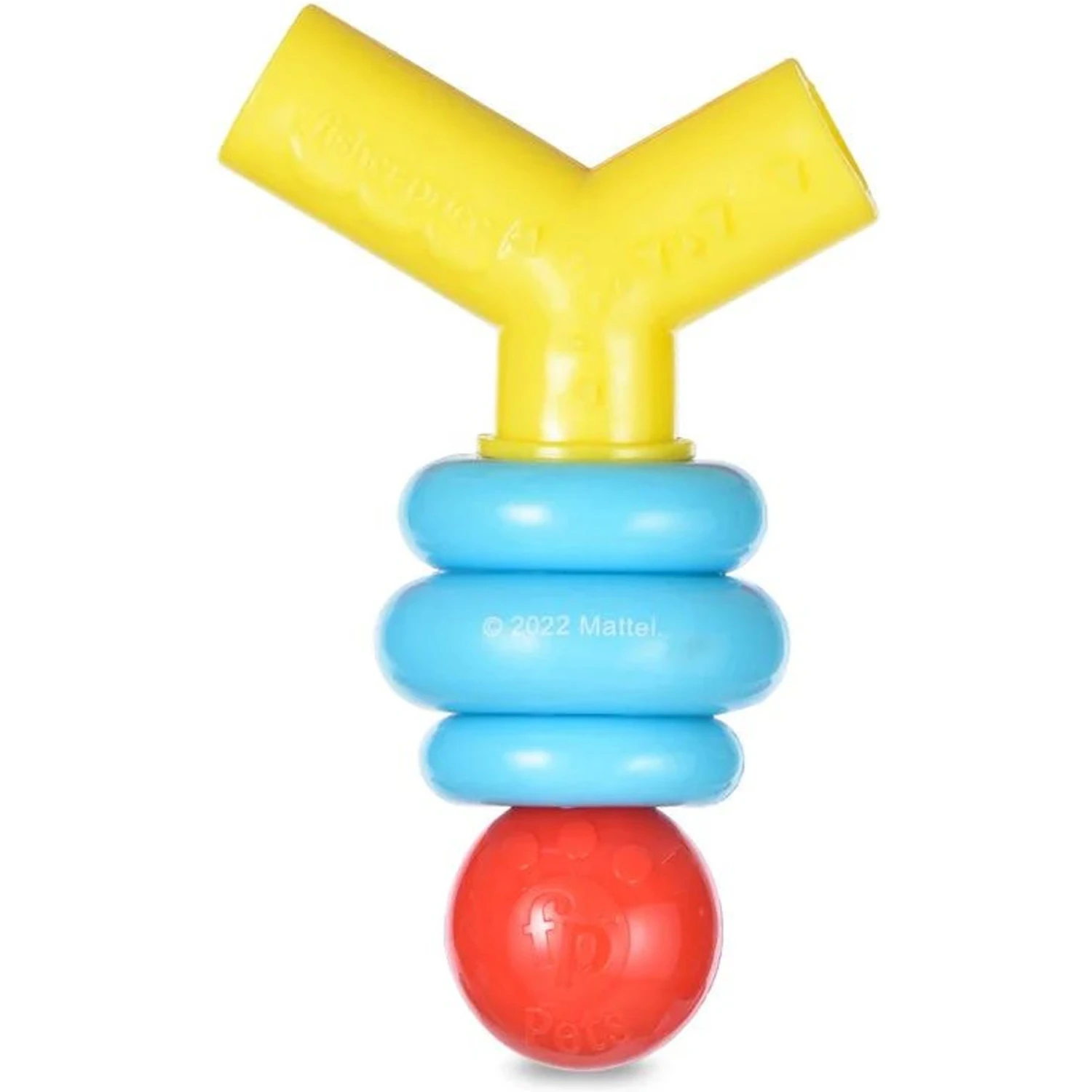 FISHER PRICE Stack N' Relax Resilient Chewer Dog Toy, Multicolor 2 FISHER PRICE Stack N' Relax Resilient Chewer Dog Toy, Multicolor - Image 2