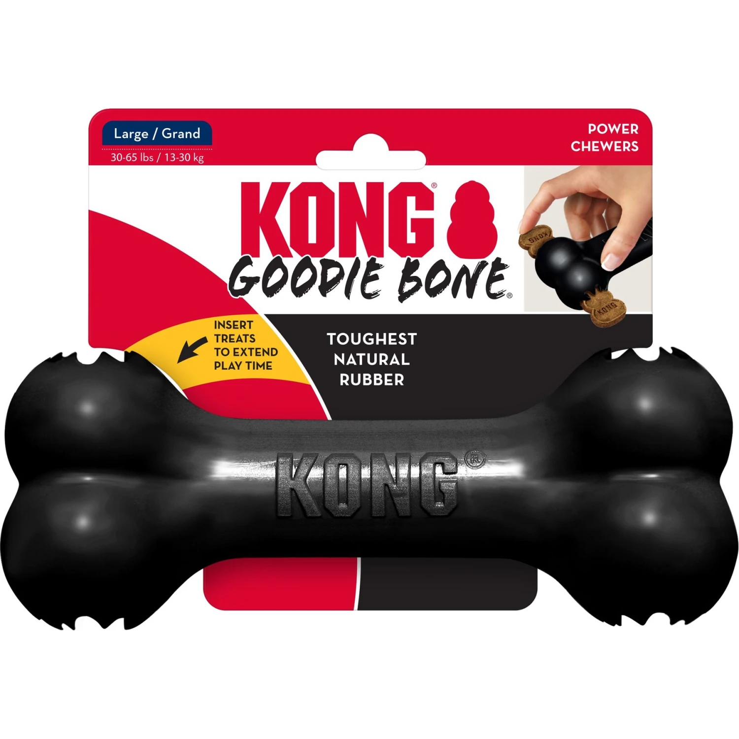 KONG Extreme Goodie Bone Dog Toy 4 KONG Extreme Goodie Bone Dog Toy - Image 4