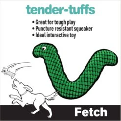 Snuggle Puppy Tender-Tuffs Fetch Boomerang Squeaky Dog Plush Toy, Green, Large -Pet Toys Shop 913190 PT2. AC SS1800 V1689709319