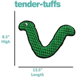 Snuggle Puppy Tender-Tuffs Fetch Boomerang Squeaky Dog Plush Toy, Green, Large -Pet Toys Shop 913190 PT3. AC SS1800 V1689701891
