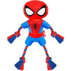 Marvel 's Captain America Plush With Rope Squeaky Dog Toy + 3 Items -Pet Toys Shop 929454 PT4. AC SS1800 V1690899179