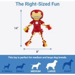 Marvel 's Captain America Plush With Rope Squeaky Dog Toy + 3 Items -Pet Toys Shop 929454 PT8. AC SS1800 V1690897602