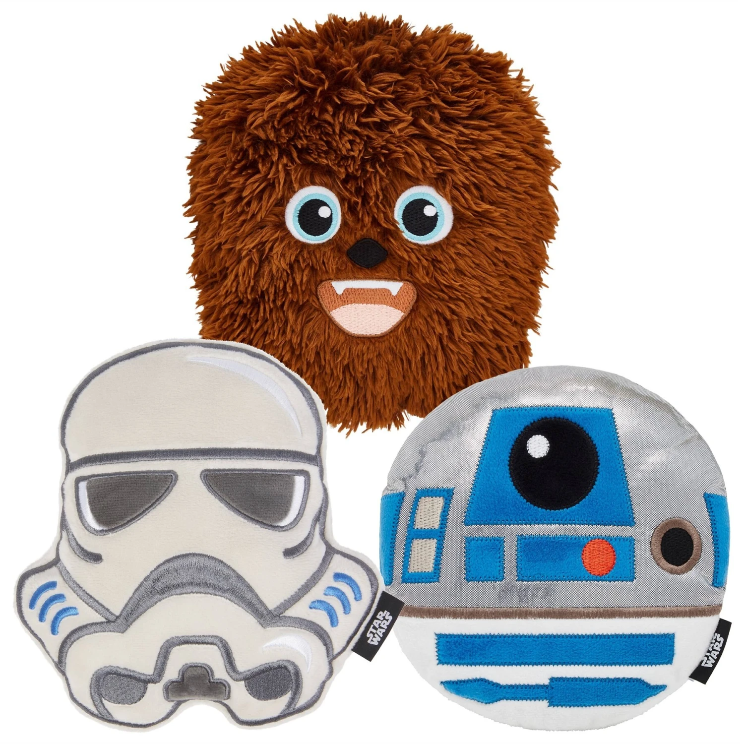 STAR WARS CHEWBACCA Round Plush Squeaky Dog Toy + 2 Items 1 STAR WARS CHEWBACCA Round Plush Squeaky Dog Toy + 2 Items