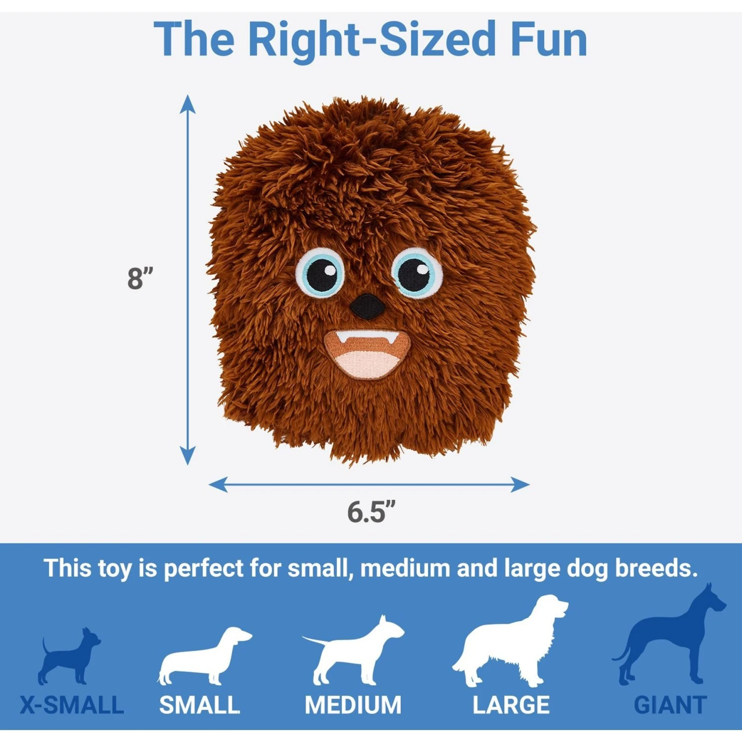 STAR WARS CHEWBACCA Round Plush Squeaky Dog Toy + 2 Items 3 STAR WARS CHEWBACCA Round Plush Squeaky Dog Toy + 2 Items - Image 3