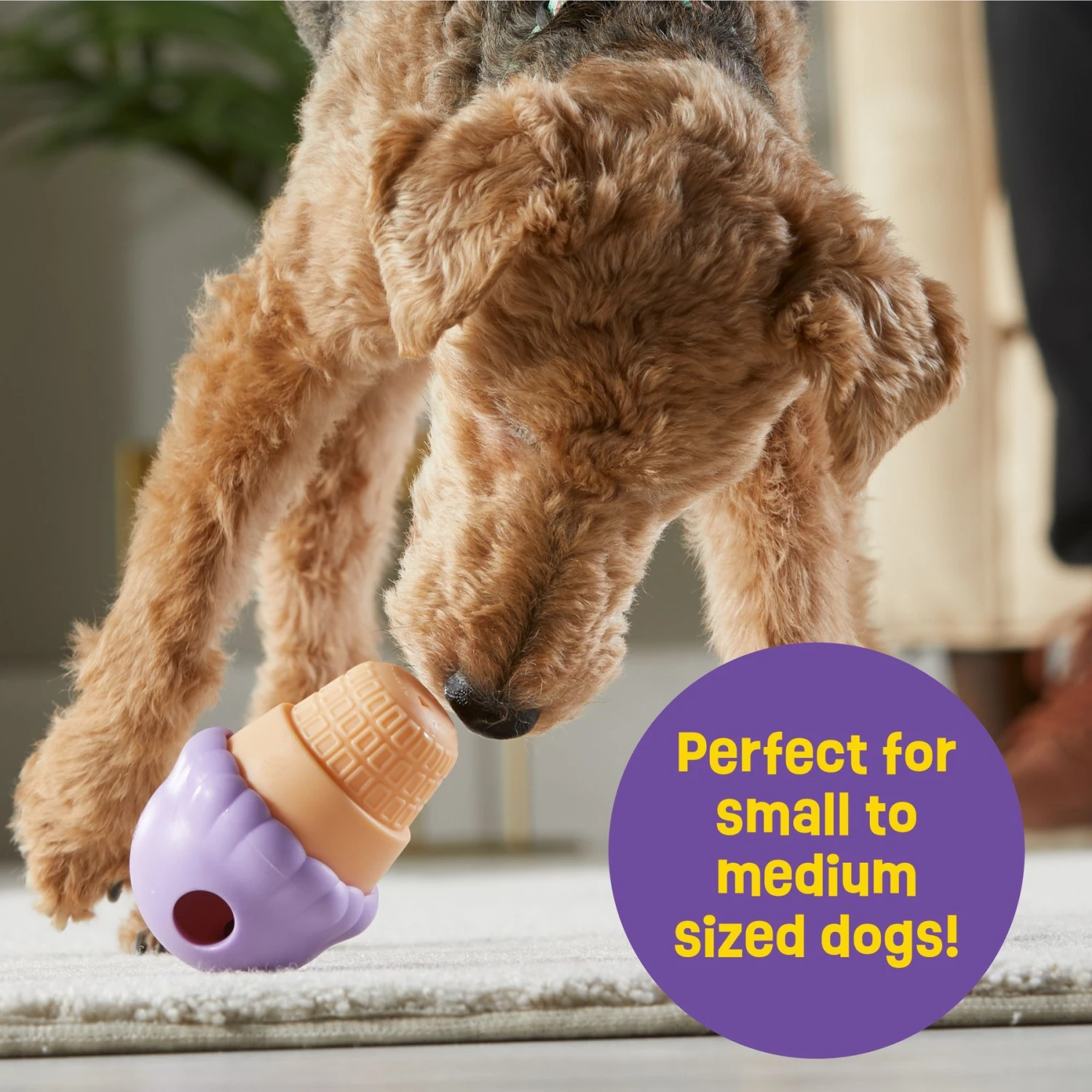 Brightkins Small Ice Cream Treat Dispenser Dog Toy 4 Brightkins Small Ice Cream Treat Dispenser Dog Toy - Image 4