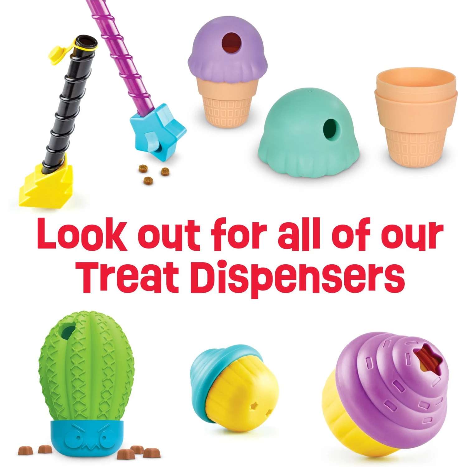 Brightkins Small Ice Cream Treat Dispenser Dog Toy 7 Brightkins Small Ice Cream Treat Dispenser Dog Toy - Image 7