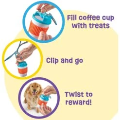 Brightkins Let's Go Treat Holder Coffee Cup Dog Toy -Pet Toys Shop 930166 PT2. AC SS1800 V1698766751