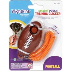 Brightkins Smarty Pooch! Training Clicker Football Dog Toy -Pet Toys Shop 930198 PT4. AC SS1800 V1698765988