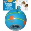 Wobble Wag Giggle Treat Dispensing Squeaky Ball Dog Toy, Blue