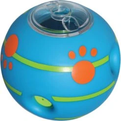 Wobble Wag Giggle Treat Dispensing Squeaky Ball Dog Toy, Blue -Pet Toys Shop 939670 PT7. AC SS1800 V1692635420